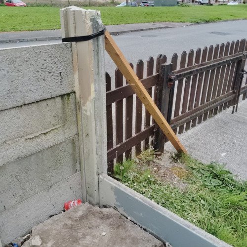 Repairing my concrete fence